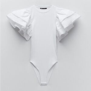 White Zara bodysuit, never worn